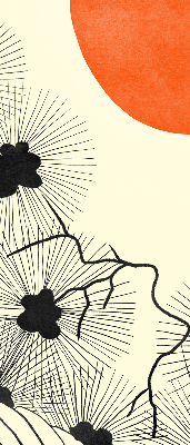 Fabric roller blind for window Dandelions