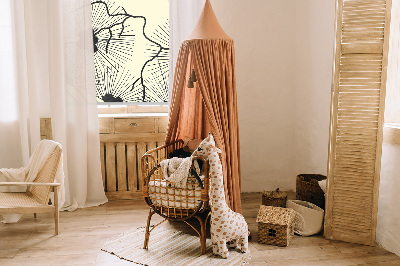 Fabric roller blind for window Dandelions
