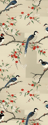 Blackout roller blind Birds on a tree