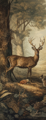 Blackout roller blind for window Animals in the forest