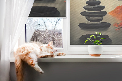Fabric roller blind for window Mountain