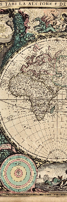 World map blackout roller blind for windows