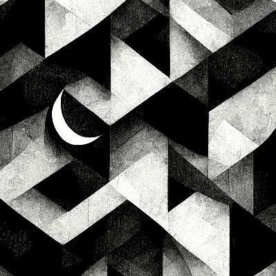 Blackout roller blind Triangles in abstraction