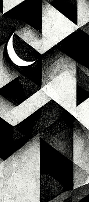 Blackout roller blind Triangles in abstraction