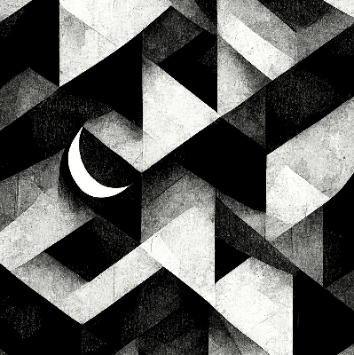 Blackout roller blind Triangles in abstraction