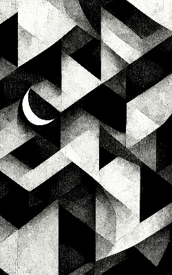 Blackout roller blind Triangles in abstraction