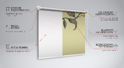 Blackout roller blind Lemons on the tree