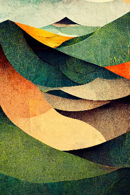 Blackout roller blind Abstract hills