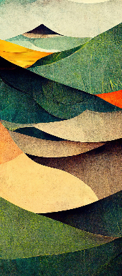 Blackout roller blind Abstract hills