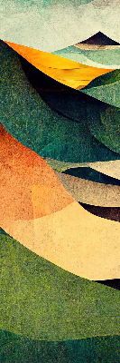 Blackout roller blind Abstract hills
