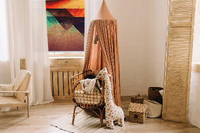 Blackout roller blind for window Abstract mountains