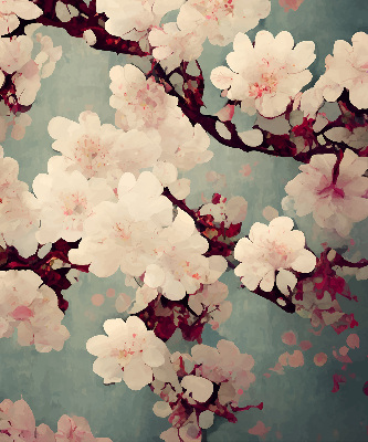 Blackout roller blind Cherry blossom