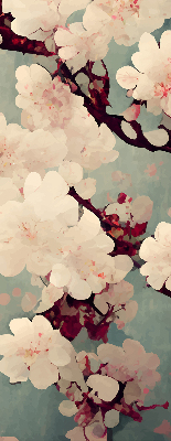 Blackout roller blind Cherry blossom