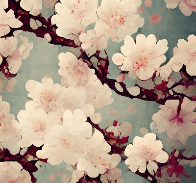 Blackout roller blind Cherry blossom