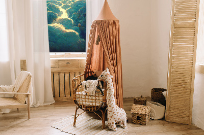 Blackout roller blind sunset design for windows