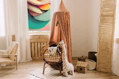 Blackout roller blind for window Abstraction