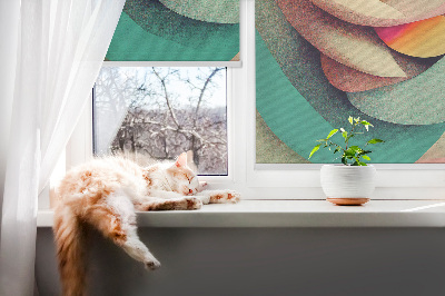 Blackout roller blind for window Abstraction