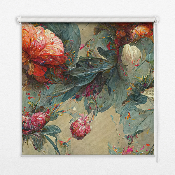 Fabric roller blind for window Meadow