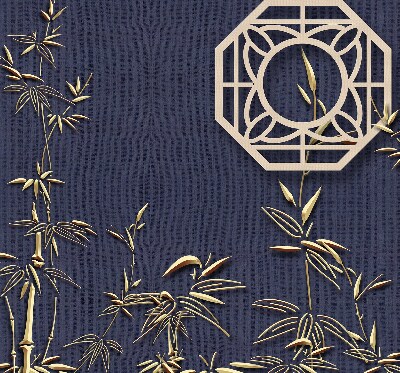 Fabric roller blind for window The Lake Behind the Flowers