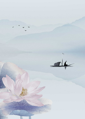 Blackout roller blind featuring a fisherman on a boat design