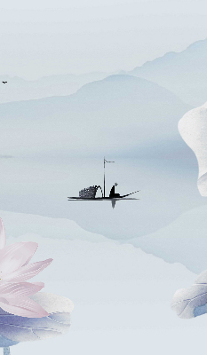 Blackout roller blind featuring a fisherman on a boat design