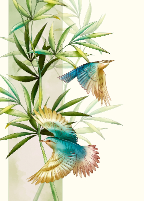 Blackout roller blind Birds in the leaves
