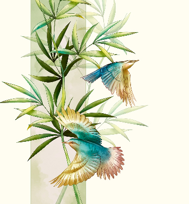 Blackout roller blind Birds in the leaves
