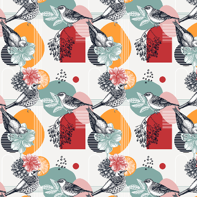 Blackout roller blind Birds
