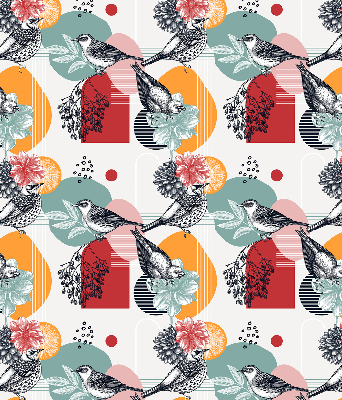 Blackout roller blind Birds