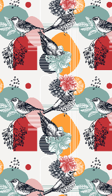 Blackout roller blind Birds