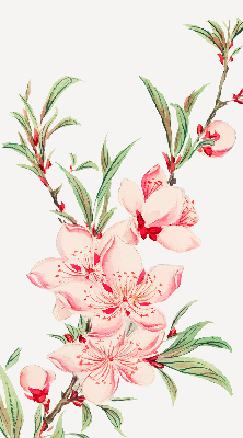 Blackout roller blind for window Pink flower