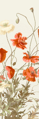 Blackout roller blind Poppies