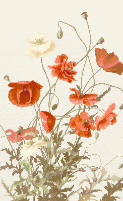 Blackout roller blind Poppies