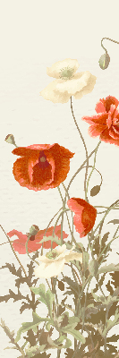 Blackout roller blind Poppies