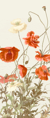 Blackout roller blind Poppies