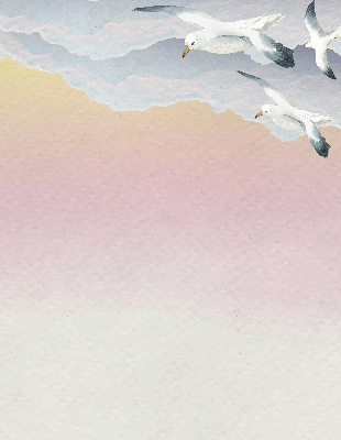 Blackout roller blind Flying birds