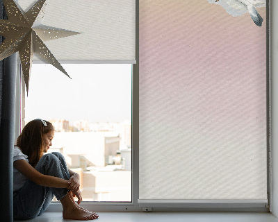 Blackout roller blind Flying birds