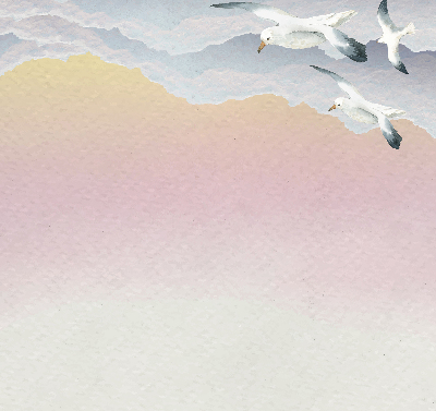 Blackout roller blind Flying birds