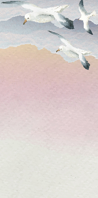 Blackout roller blind Flying birds