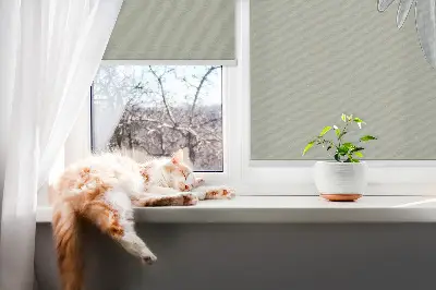 Blackout roller blind featuring a crane in flight design