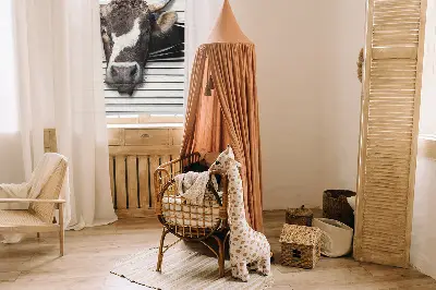 Blackout roller blind cow print
