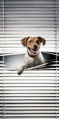 Fabric roller blind for window Dog