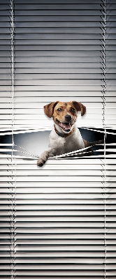 Fabric roller blind for window Dog