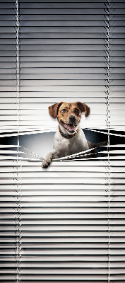 Fabric roller blind for window Dog