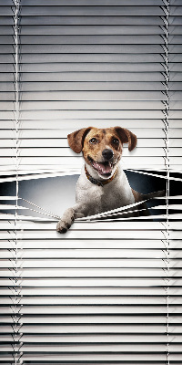 Fabric roller blind for window Dog