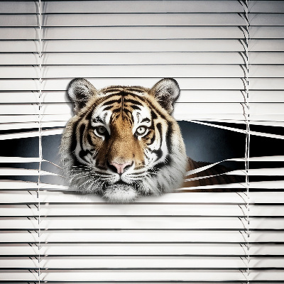 Fabric roller blind for window Tiger
