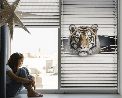 Fabric roller blind for window Tiger