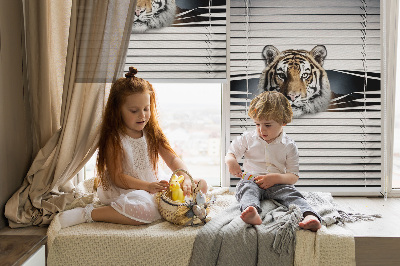 Fabric roller blind for window Tiger