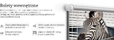 Blackout roller blind Ribs