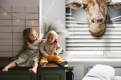 Blackout roller blind for window Giraffe
